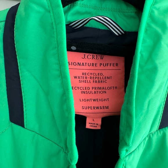 J.Crew Quilted Signature Puffer Blazer in Green - Picture 3 of 6